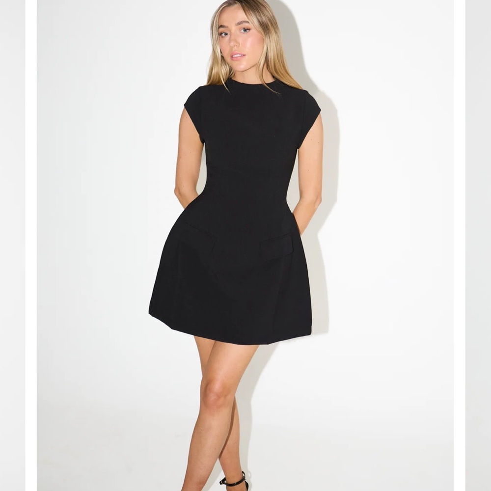 ODD MUSE LONDON CAP SLEEVE MINI DRESS